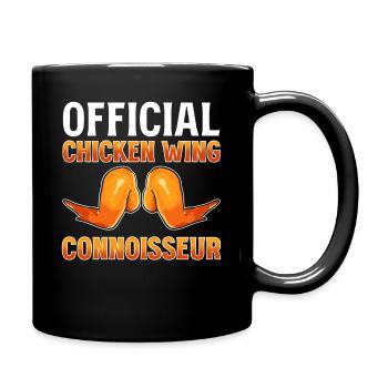 Chicken-Wings Fast Food BBQ Chef Chicken Wing - Full Colour Mug - black - Right