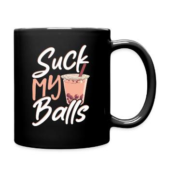 Boba-Tee Tee mit Matcha-Geschmack Boba-Tee-Shirt - Tasse einfarbig - Schwarz - Rechts