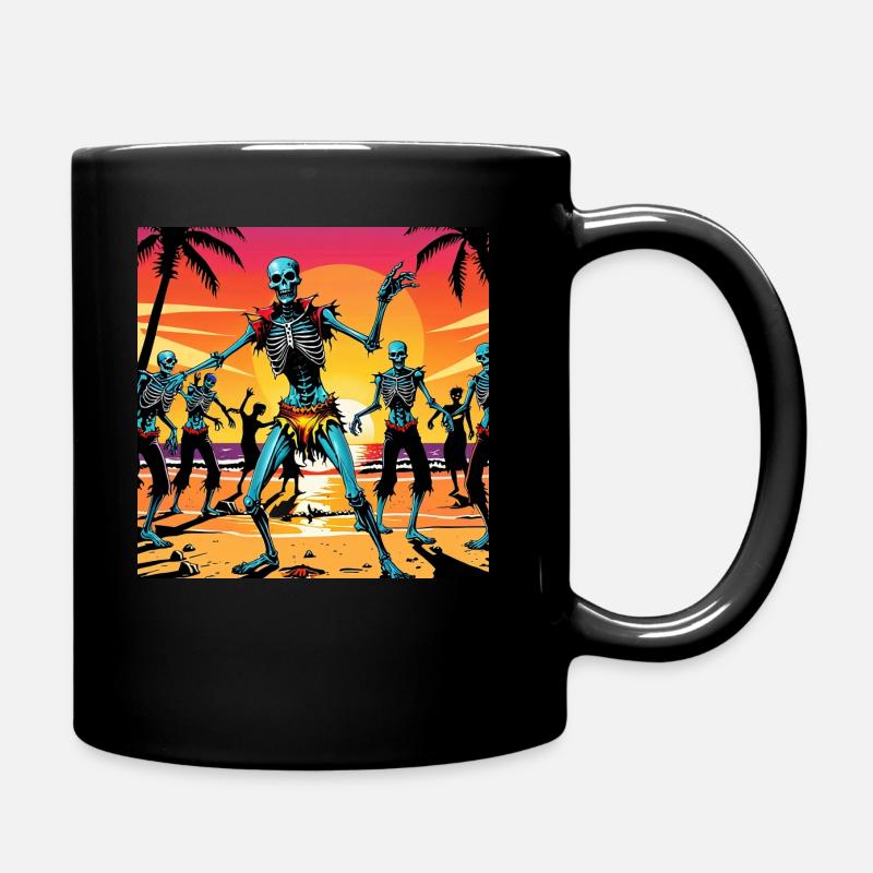 dancing at sunset - Full Colour Mug - black