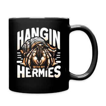 Crab Hermit Crab Crab - Full Colour Mug - black - Right