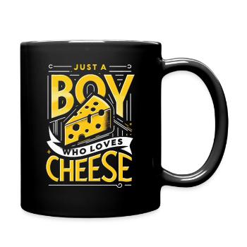 Cheese Food Cheese Lovers - Full Colour Mug - black - Right