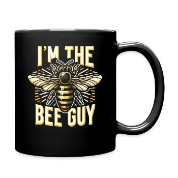 Honigbiene Imker Bienen Biene - Tasse einfarbig - Schwarz - Rechts