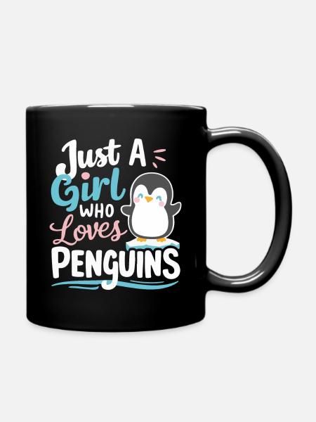 Pinguin Pinguine Tier - Tasse einfarbig - Schwarz
