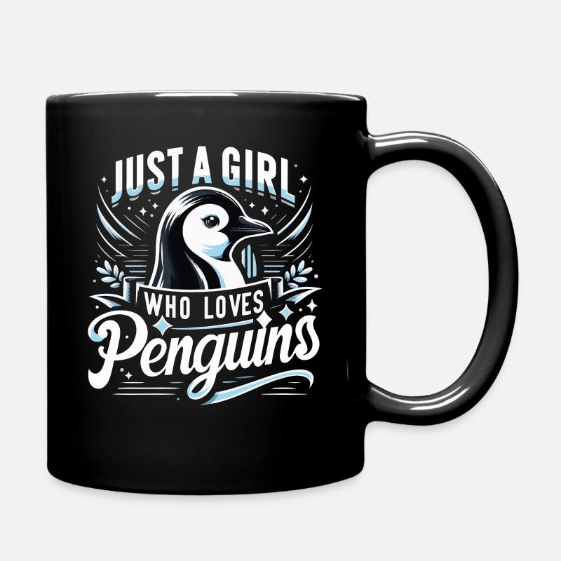 Pinguin Pinguine Tier - Tasse einfarbig - Schwarz