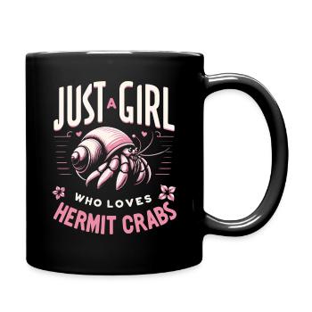 Crab Hermit Crab Crab - Full Colour Mug - black - Right