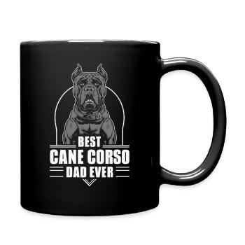 Cane Corso Dog - Full Colour Mug - black - Right