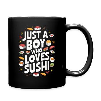 Sushi Japanisches Essen Maki Sushi Kawaii - Tasse einfarbig - Schwarz - Rechts