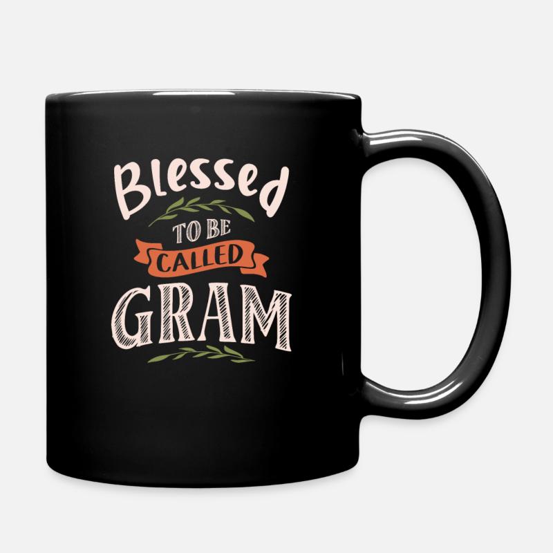 Bless To Be Called Gram - Muttertag - Tasse einfarbig - Schwarz