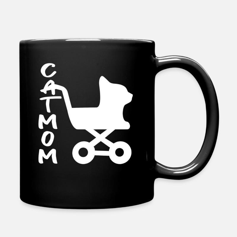 Catmom - Tasse einfarbig - Schwarz