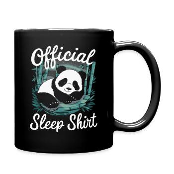 Pandabär Panda Tier Pandas - Tasse einfarbig - Schwarz - Rechts