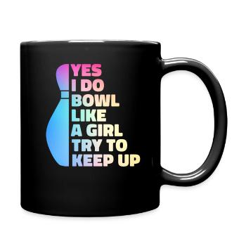 Bowling Bowler Pin Ball Bowling Ball - Mug uni - noir - Droite