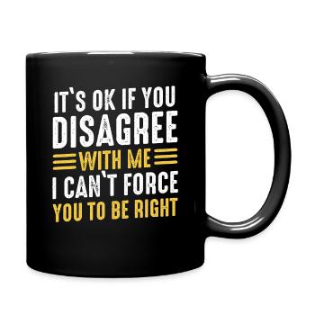 Drôle, sarcasme, humour sarcastique, ironie - Mug uni - noir - Droite