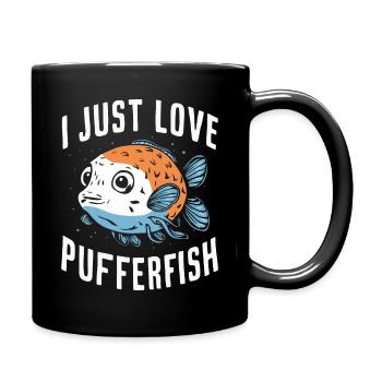 Poisson-globe, Poisson-globe, Poisson, Océan, Animal - Mug uni - noir - Droite