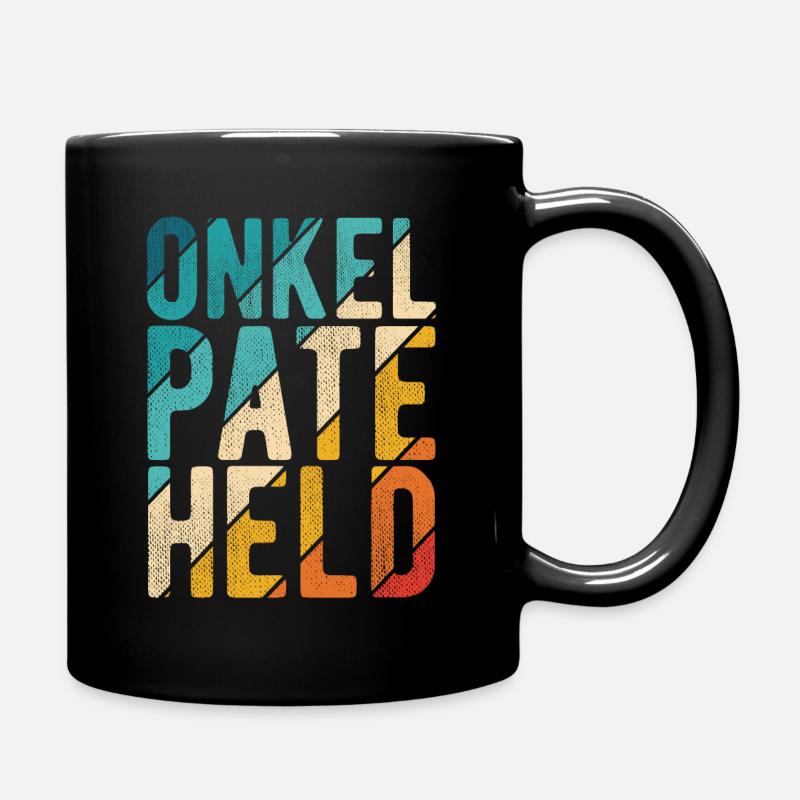 Onkel Pate Held - Tasse einfarbig - Schwarz