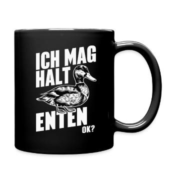 Mallard, Duck, Duck, Dark Duck, Bird - Full Colour Mug - black - Right
