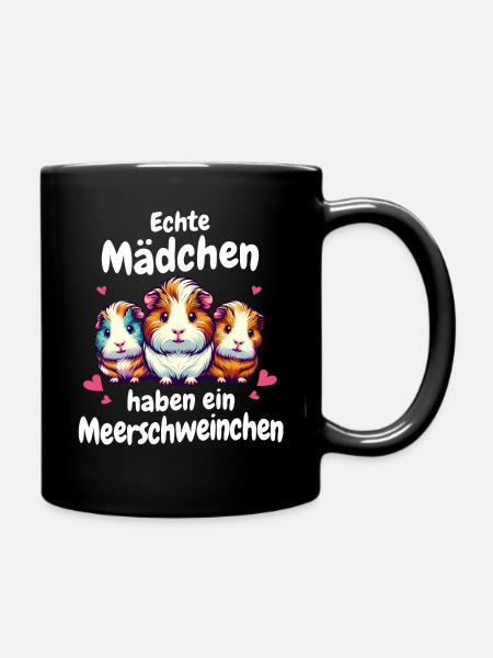 Cochon d’Inde à poil long chiens à crête à poil long - Mug uni - noir