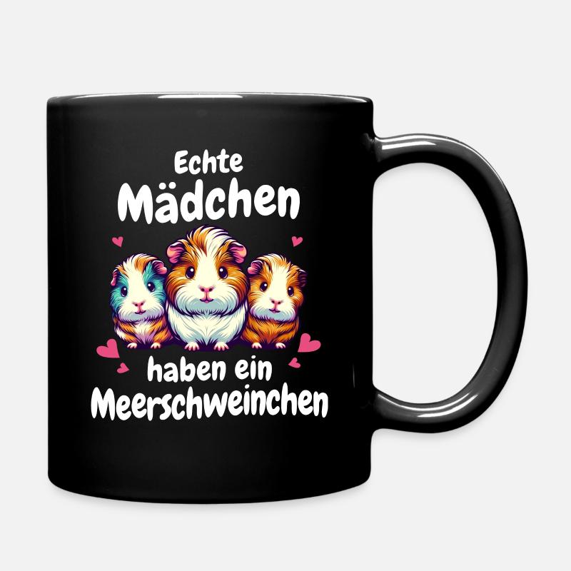 Cochon d’Inde à poil long chiens à crête à poil long - Mug uni - noir
