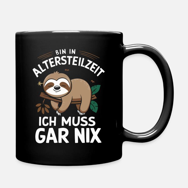 Altersteilzeit ATZ - Tasse einfarbig - Schwarz