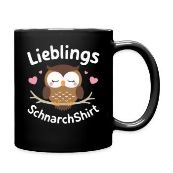 Noctambule, Hibou, Hibou, Oiseau - Mug uni - noir - Droite