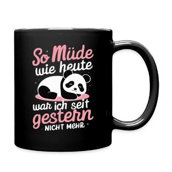 Panda Panda Ours Pandas - Mug uni - noir - Droite