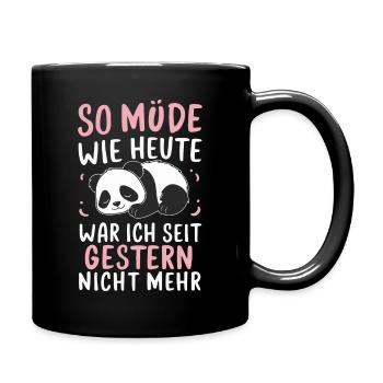 Panda Panda Bear Pandas - Full Colour Mug - black - Right