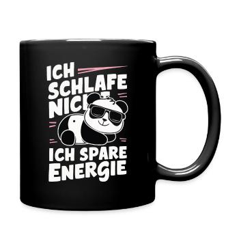Panda Panda Bear Pandas - Full Colour Mug - black - Right