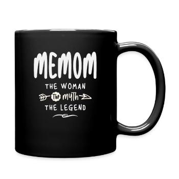 Memom The Woman Myth Legend - Mother's Day - Full Colour Mug - black - Right