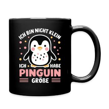Pinguin Zwergpinguine Kaiserpinguin - Tasse einfarbig - Schwarz - Rechts