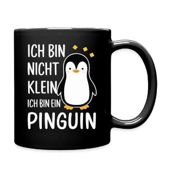 Pinguin Zwergpinguine Kaiserpinguin - Tasse einfarbig - Schwarz - Rechts