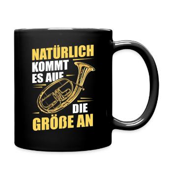 Cor Ténor Cor Ténor Cor Instrument - Mug uni - noir - Droite