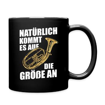 Cor Ténor Cor Ténor Cor Instrument - Mug uni - noir - Droite