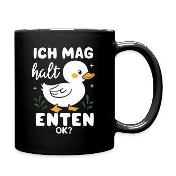 Mallard, Duck, Duck, Dark Duck, Bird - Full Colour Mug - black - Right