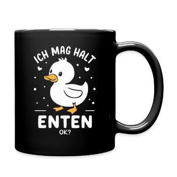Mallard, Duck, Duck, Dark Duck, Bird - Full Colour Mug - black - Right