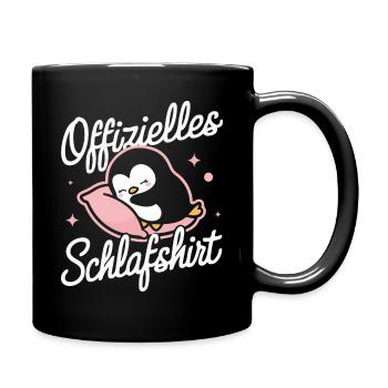 Pinguin Zwergpinguine Kaiserpinguin - Tasse einfarbig - Schwarz - Rechts