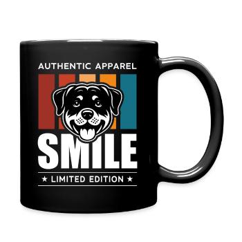 Sourire - Mug uni - noir - Droite