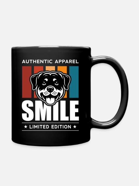 Smile - Tasse einfarbig - Schwarz