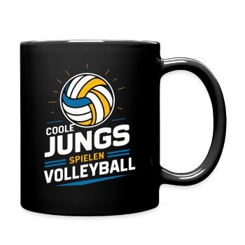 Volley-ball Volley-ball de plage Joueurs de volley-ball sportifs - Mug uni - noir - Droite