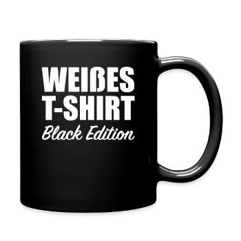 Lustig Srkastisch Ironie Schwarze Edition - Tasse einfarbig - Schwarz - Rechts