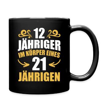 Birthday Gift 21 Years Birthday Boy - Full Colour Mug - black - Right