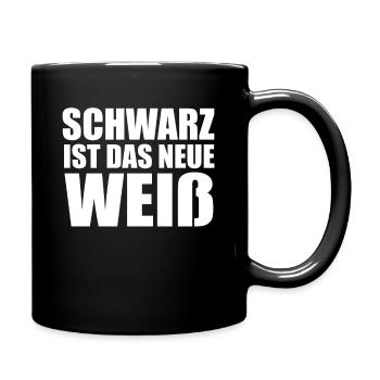 Lustig Srkastisch Ironie Schwarze Edition - Tasse einfarbig - Schwarz - Rechts