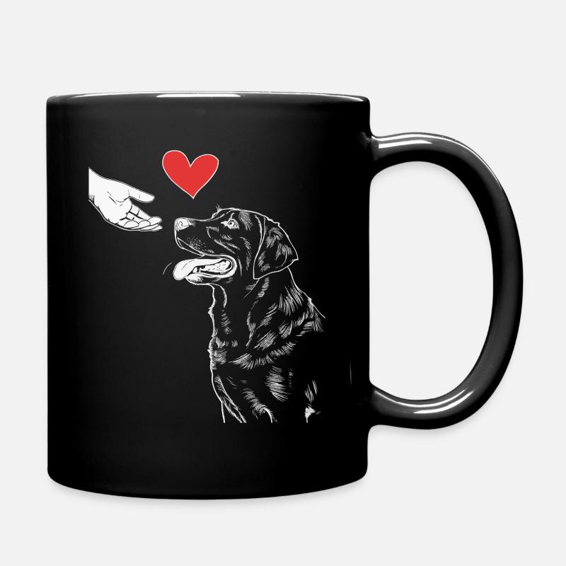 Labrador Hund Hunde - Tasse einfarbig - Schwarz