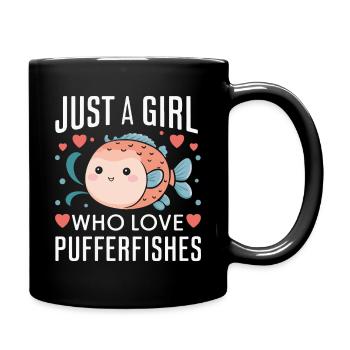 Poisson-globe, Poisson-globe, Poisson, Océan, Animal - Mug uni - noir - Droite