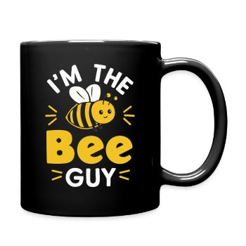 Honigbiene Imker Bienen Biene - Tasse einfarbig - Schwarz - Rechts