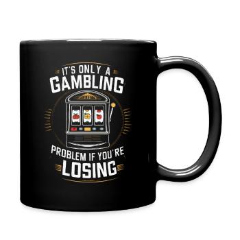 Casino Jeux de hasard Casino Las Vegas Joueurs - Mug uni - noir - Droite