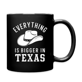 Texas State Texaner Texas - Tasse einfarbig - Schwarz - Rechts