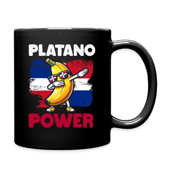 Dominican Republic Platano Power Flag for Kids - Full Colour Mug - black - Right