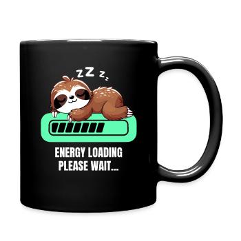 Sloth Sleep Shirt Chilling Cute Sleeping Cute - Full Colour Mug - black - Right