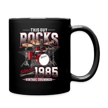 1985 Vintage Drum Drummer Anniversaire - Mug uni - noir - Droite