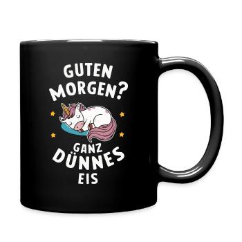 Unicorn Unicorns Mythical Creatures Mystical - Full Colour Mug - black - Right