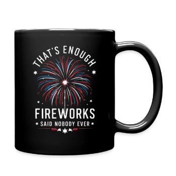 Pyrotechniker Feuerwerk Pyrotechnik - Tasse einfarbig - Schwarz - Rechts